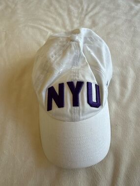 ’47 Brand NYU White Embroidered Adjustable Baseball Cap | OSFA